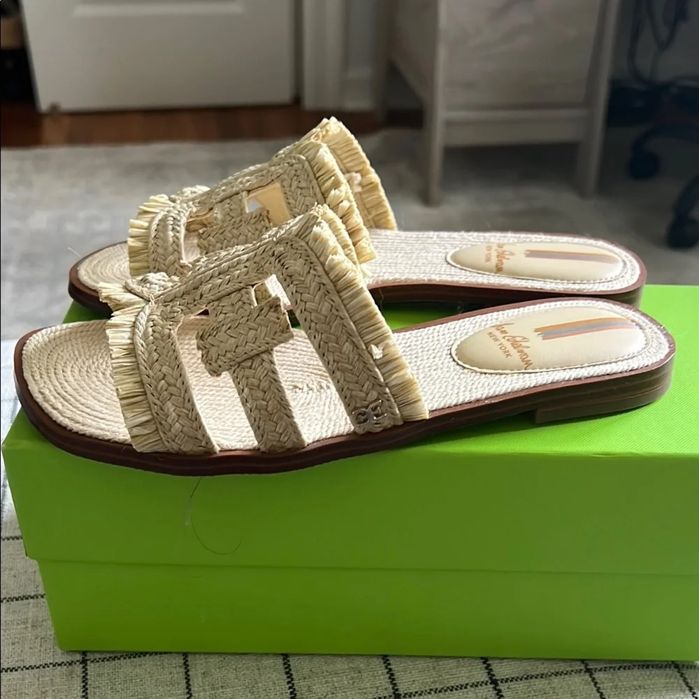 Sam Edelman Raffia Sandals - Picture 2 of 5
